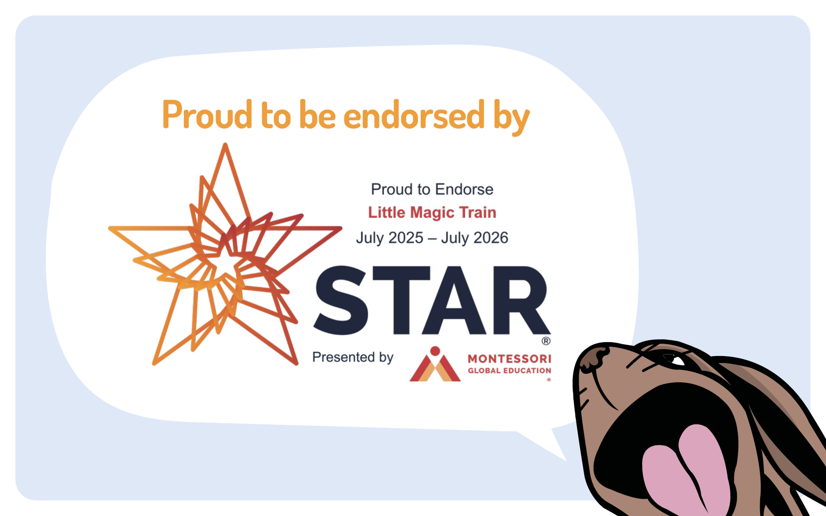 little magic train endorsed by montessori